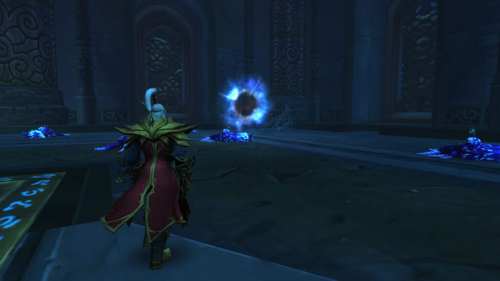 WoW the blood elf and the portal to stormwind city